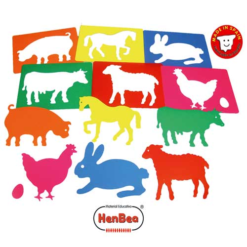 PLANTILLAS ANIMALES GRANJA HENBEA 716