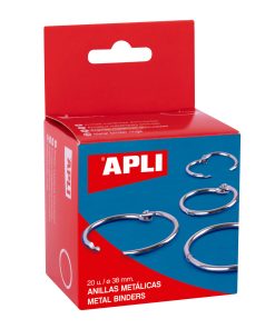 ANILLA BISAGRA METALICA APLI 00454 38 MM 20 UDS