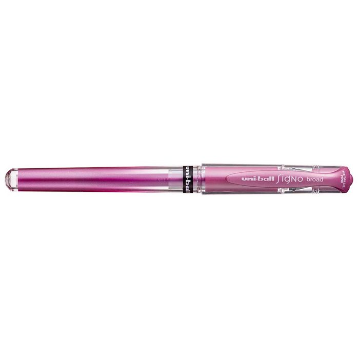 BOLIGRAFO UNI-BALL SIGNO BROAD ROSA METALICO 1 MM - Imagen 2