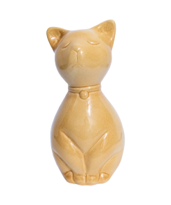 Urna de cerámica con forma de Gato para cenizas