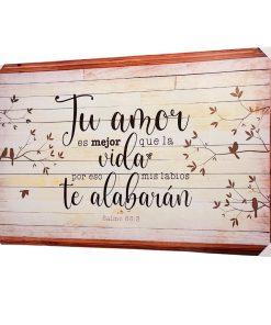Cuadro Decorativo – Tu amor es mejor que la vida, Salmo 63:3