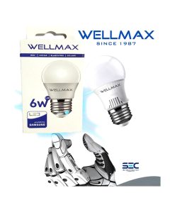 Ampolleta led G45 Wellmax 6W Variedad