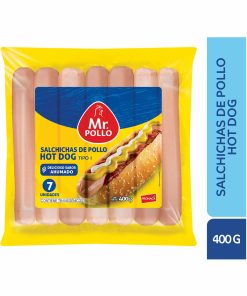 Salchicha Ahumada Hot Dog MR. POLLO 400 G