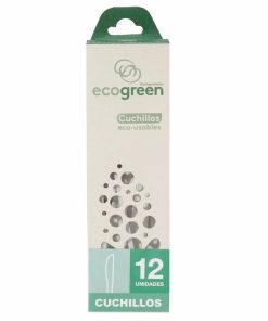 Cuchillo Biodegradable ECOGREEN 12 U